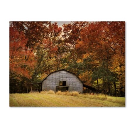 Trademark Fine Art Jai Johnson 'Autumn Barn' Canvas Art, 14x19 ALI14031-C1419GG